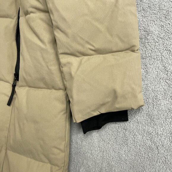 NEW Calvin Klein Women's XL Hooded Puffer Coat Tan Faux Fur Lining - Picture 13 of 15